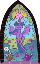 Size: 494x782 | Tagged: source needed, safe, derpibooru import, edit, edited screencap, editor:incredibubbleirishguy, screencap, twilight sparkle, twilight sparkle (alicorn), alicorn, princess twilight sparkle (episode), twilight's kingdom, cropped, image, png, stained glass