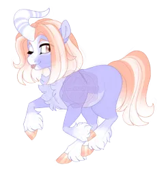 Size: 2659x2700 | Tagged: safe, artist:gigason, derpibooru import, oc, oc:clover, pony, unicorn, curved horn, female, horn, image, mare, png, simple background, solo, tongue out, transparent background