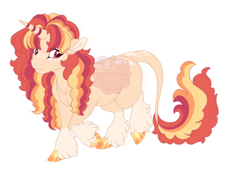 Size: 3600x2700 | Tagged: safe, artist:gigason, derpibooru import, oc, oc:orange tart, pony, unicorn, female, image, magical lesbian spawn, mare, offspring, parent:aunt orange, parent:sugar belle, png, simple background, solo, transparent background