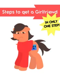 Size: 1570x2005 | Tagged: safe, artist:epsipeppower, derpibooru import, oc, oc:robertapuddin, comic:steps to getting a girlfriend, advertisement, cute, image, png, transgender