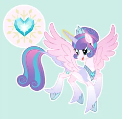 Size: 2126x2078 | Tagged: safe, artist:pastelnightyt, derpibooru import, princess flurry heart, alicorn, pony, base used, coat markings, colored wings, colored wingtips, concave belly, crown, hoof fluff, hoof shoes, horn, image, jewelry, long horn, older, older flurry heart, pale belly, peytral, png, princess shoes, regalia, slim, solo, thin, wings