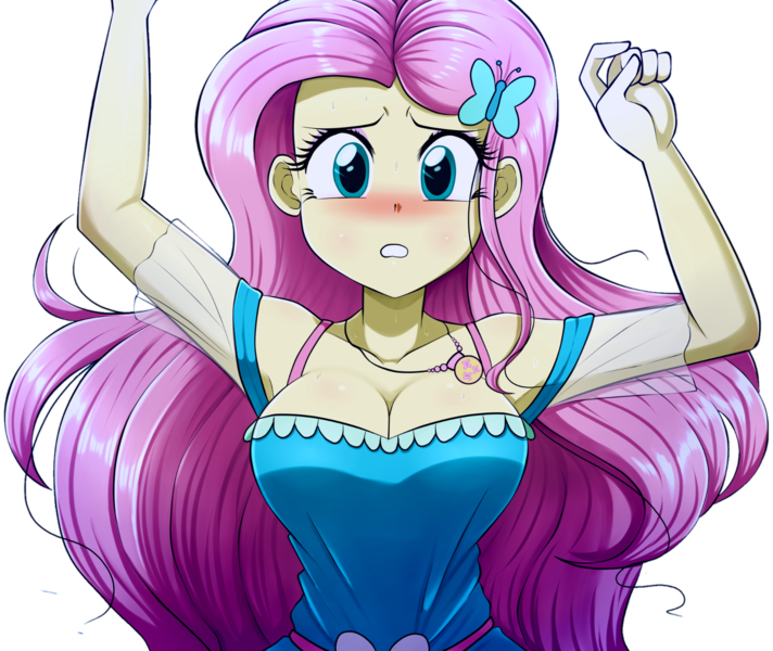 Size: 1728x1456 | Tagged: suggestive, anonymous editor, artist:the-butch-x, derpibooru import, edit, fluttershy, human, equestria girls, equestria girls series, armpits, big breasts, blushing, breasts, busty fluttershy, cleavage, clothes, cute, cutie mark, cutie mark on clothes, female, fluttershy boho dress, frown, geode of fauna, hairpin, image, jewelry, magical geodes, necklace, png, shyabetes, simple background, solo, solo female, stupid sexy fluttershy, transparent background