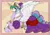Size: 3500x2466 | Tagged: safe, artist:longinius, derpibooru import, princess celestia, alicorn, pony, abstract background, alternate hairstyle, braid, clothes, colored, dress, headdress, horn, horn jewelry, image, jewelry, medieval, png, royalty, solo