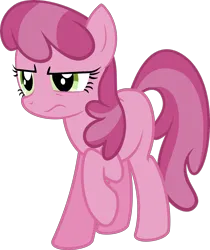 Size: 1600x1908 | Tagged: safe, artist:blackgryph0n, artist:maddietheuniversalfan68, derpibooru import, cheerilee, ruby pinch, earth pony, pony, cheerilee is not amused, female, full body, g4, image, mare, png, raised hoof, recolor, ruby pinch is not amused, simple background, standing, three quarter review, transparent background, unamused, vector, wavy mouth