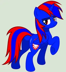 Size: 4346x4738 | Tagged: safe, artist:stephen-fisher, derpibooru import, oc, oc:stephen (stephen-fisher), unofficial characters only, alicorn, pony, alicorn oc, horn, image, male, png, pose, rear, sexy, simple background, smiling, solo, stallion, wings