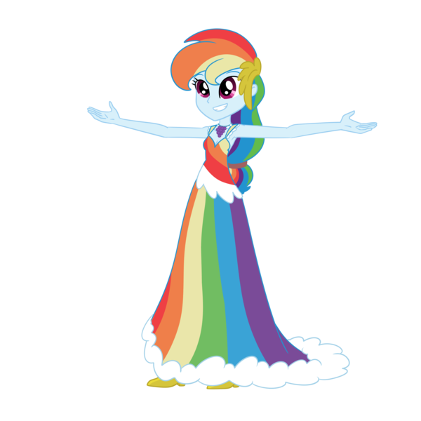 Size: 2000x2000 | Tagged: safe, artist:nie-martw-sie-o-mnie, artist:splendidbondage, derpibooru import, rainbow dash, human, equestria girls, clothes, dress, equestria girls-ified, female, gala dress, humanized, image, long dress, long skirt, png, simple background, skirt, solo, transparent background