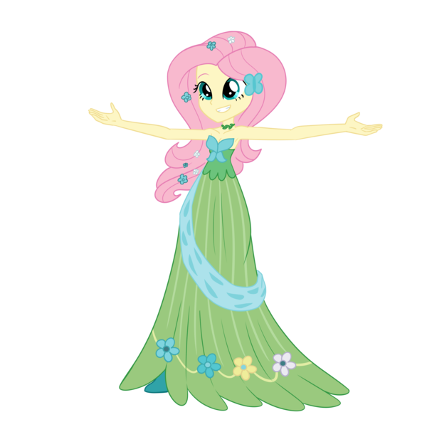 Size: 2000x2000 | Tagged: safe, artist:nie-martw-sie-o-mnie, artist:splendidbondage, derpibooru import, fluttershy, human, equestria girls, clothes, dress, equestria girls-ified, female, gala dress, humanized, image, long dress, long skirt, png, simple background, skirt, solo, transparent background