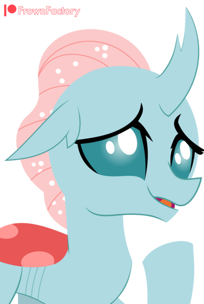 Size: 2229x3326 | Tagged: safe, artist:frownfactory, derpibooru import, ocellus, changedling, changeling, she's all yak, female, grin, image, lineless, png, simple background, smiling, transparent background, vector