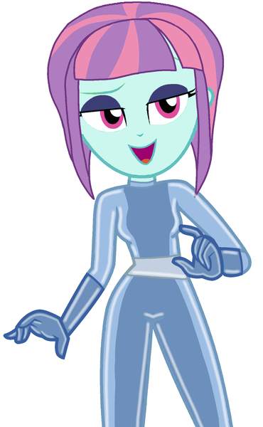 Size: 1280x2074 | Tagged: safe, artist:ravenwolf-bases, derpibooru import, sunny flare, human, equestria girls, catsuit, image, latex, looking right, png, simple background, solo, totally spies, white background