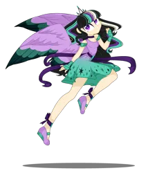 Size: 2628x3120 | Tagged: safe, artist:alinamandarina, artist:lunerymish, derpibooru import, oc, oc:twivine sparkle, human, equestria girls, crown, equestria girls-ified, female, image, jewelry, png, ponied up, rainbow power, regalia, simple background, solo, transparent background, twivine sparkle, wings