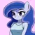 Size: 640x640 | Tagged: safe, derpibooru import, princess luna, anthro, ambiguous facial structure, image, png, smiling, solo