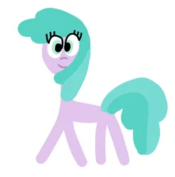 Size: 1320x1344 | Tagged: safe, artist:emilycreator63, derpibooru import, earth pony, pony, aura (g4), aurabetes, blank flank, cute, female, filly, foal, g4, image, png, simple background, smiling, solo, that was fast, white background