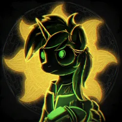 Size: 2000x2000 | Tagged: safe, artist:uteuk, derpibooru import, oc, oc:littlepip, unofficial characters only, pony, unicorn, fallout equestria, clothes, female, image, jpeg, jumpsuit, mare, pipbuck, sun, vault suit