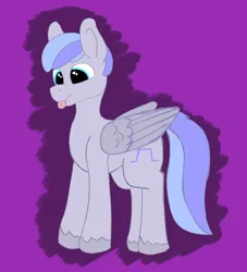 Size: 1656x1826 | Tagged: safe, artist:dsksh, derpibooru import, oc, oc:discoordination, unofficial characters only, pegasus, pony, folded wings, image, male, pegasus oc, png, simple background, solo, stallion, standing, tongue out, two toned mane, wings