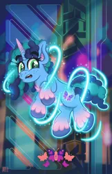 Size: 4400x6800 | Tagged: safe, alternate version, artist:sol-r, derpibooru import, pony, unicorn, g5, my little pony: make your mark, spoiler:g5, spoiler:my little pony: make your mark, spoiler:my little pony: make your mark chapter 4, spoiler:mymc04e07, abstract background, absurd resolution, cutiespark, female, image, magic, mare, missing the mark, misty brightdawn, my little pony: make your mark chapter 4, png, solo
