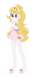 Size: 286x651 | Tagged: safe, artist:lordsfrederick778, artist:sailornyan, derpibooru import, equestria girls, belt buckle, clothes, crown, high heels, image, jewelry, necklace, png, regalia, requested art, shoes, simple background, solo, wavy hair, white background, winter outfit