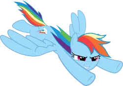 Size: 7000x4906 | Tagged: safe, artist:mio94, derpibooru import, rainbow dash, pegasus, pony, daring don't, female, flying, image, mare, png, simple background, solo, transparent background, vector