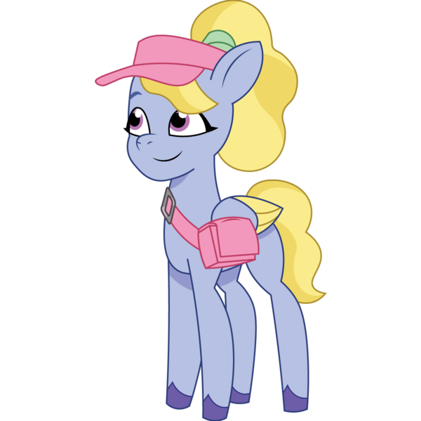 Size: 1200x1200 | Tagged: safe, artist:prixy05, derpibooru import, pegasus, pony, g5, fifi (g5), image, png, satchel, simple background, solo, transparent background, vector, visor cap