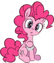 Size: 317x368 | Tagged: safe, artist:somethingatall, ponerpics import, pinkie pie, earth pony, pony, disembodied hand, female, hand, heart eyes, holding hooves, image, looking at you, mare, png, simple background, smiling, solo, transparent background, visible snowpity, wingding eyes