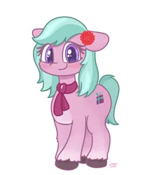 Size: 1849x2160 | Tagged: safe, artist:limitmj, derpibooru import, earth pony, pony, g5, dahlia, female, image, jpeg, mare, signature, simple background, solo, text, white background