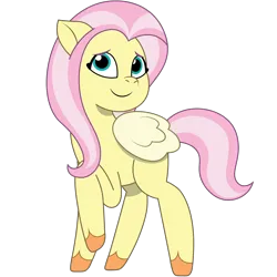 Size: 1200x1200 | Tagged: safe, artist:prixy05, derpibooru import, fluttershy, pegasus, pony, g5, my little pony: tell your tale, g4, g4 to g5, generation leap, image, png, simple background, solo, transparent background, vector