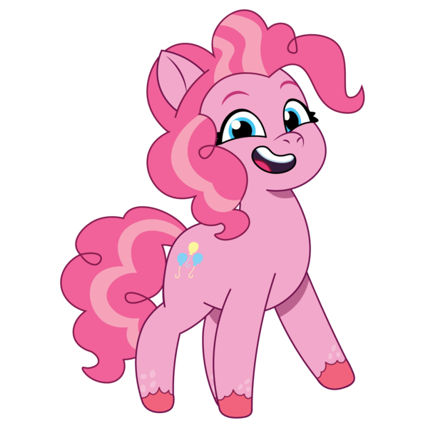 Size: 1200x1200 | Tagged: safe, artist:prixy05, derpibooru import, pinkie pie, earth pony, pony, g5, my little pony: tell your tale, g4, g4 to g5, generation leap, image, png, simple background, solo, transparent background, vector