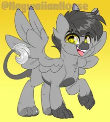 Size: 1600x1777 | Tagged: safe, artist:missbramblemele, derpibooru import, oc, oc:grey, unofficial characters only, sphinx, gradient background, image, jpeg, solo