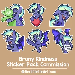 Size: 1500x1500 | Tagged: safe, artist:redpalette, derpibooru import, bat pony, commission, emotes, heart, image, laughing, png, reeee, spread wings, wave, wings, your character here