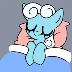 Size: 2000x2000 | Tagged: safe, anonymous artist, linky, shoeshine, earth pony, pony, bed, comfy, eyes closed, female, hooves, image, mare, pillow, png, sleeping, solo