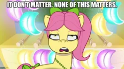 Size: 896x500 | Tagged: safe, derpibooru import, edit, edited screencap, screencap, posey (g5), g5, my little pony: tell your tale, aqua teen hunger force, caption, image, image macro, jpeg, moon festival, solo, text