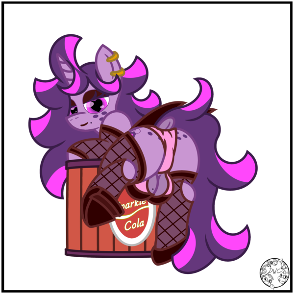 Size: 2000x2000 | Tagged: suggestive, artist:dice-warwick, derpibooru import, oc, oc:fizzy fusion pop, unofficial characters only, pony, unicorn, fallout equestria, bag, beauty mark, bedroom eyes, bent over, bra, butt freckles, choker, clothes, crotchboobs, crotchbra, dock, ear piercing, earring, female, fishnets, freckles, heart, heart eyes, highlights, image, jewelry, lipstick, long mane, long tail, mare, messy mane, nudity, panties, piercing, pink panties, png, presenting, raised leg, raised tail, simple background, socks, solo, stockings, tail, thigh highs, transparent background, underwear, wingding eyes