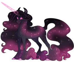 Size: 1700x1450 | Tagged: safe, artist:uunicornicc, derpibooru import, oc, earth pony, pony, artificial horn, augmented, female, glow, glowing eyes, horn, image, magic, magic horn, mare, png, simple background, solo, transparent background, unshorn fetlocks