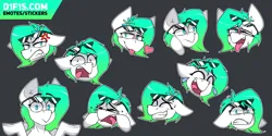 Size: 4000x2000 | Tagged: safe, artist:difis, derpibooru import, oc, oc:gumdrop, pony, ahegao, angry, auction, auction open, commission, crying, emoji, emotes, expressions, happy, image, laughing, open mouth, png, sad, shocked, shrug, sternocleidomastoid, sticker, sticker pack, sunglasses, thinking, thinking emoji, tongue out, your character here