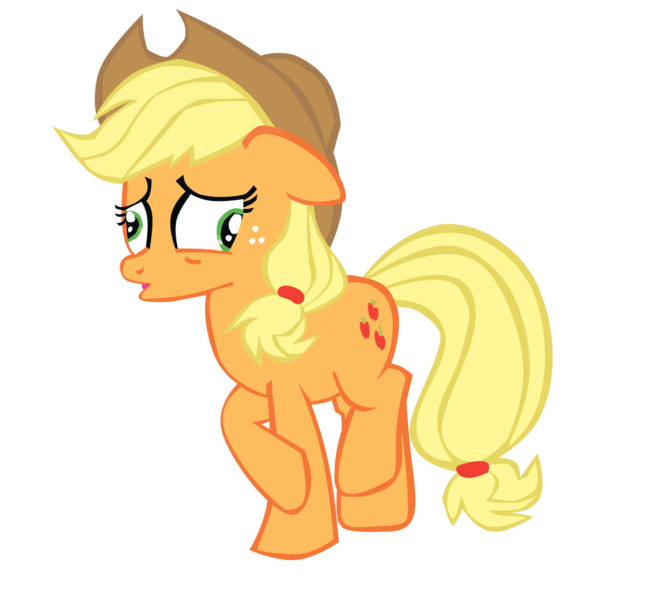 Size: 1070x994 | Tagged: safe, artist:benpictures1, ponerpics import, ponybooru import, applejack, earth pony, pony, magic duel, applejack's hat, clothes, cowboy hat, cute, female, hat, image, inkscape, jackabetes, mare, png, simple background, solo, transparent background, vector