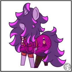 Size: 2000x2000 | Tagged: safe, artist:dice-warwick, derpibooru import, oc, oc:fizzy fusion pop, unofficial characters only, pony, unicorn, fallout equestria, boots, clothes, female, hair over eyes, highlights, image, jumpsuit, long mane, long tail, mare, messy mane, png, pocket, shoes, simple background, solo, sparkle-cola, tail, transparent background