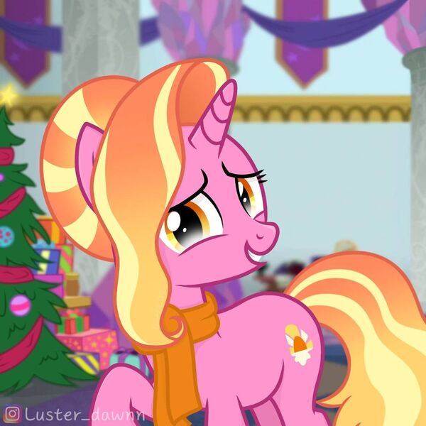 Size: 1080x1080 | Tagged: safe, artist:luster_dawnn, derpibooru import, luster dawn, pony, unicorn, female, g4, hearth's warming, image, jpeg, solo