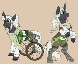 Size: 1000x815 | Tagged: safe, artist:cosmalumi, derpibooru import, oc, unofficial characters only, pony, unicorn, amputee, horn, image, jpeg, prosthetic leg, prosthetic limb, prosthetics, solo, unicorn oc
