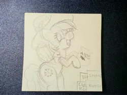 Size: 4032x3024 | Tagged: safe, artist:purppone, ponerpics import, oc, oc:fair flyer, pony, ants, boxes, female, image, jpeg, mare, mare fair, photo, post-it, sketch, snowpity inc., solo