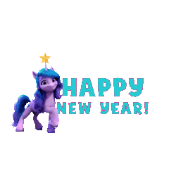 Size: 480x480 | Tagged: safe, derpibooru import, izzy moonbow, g5, animated, cute, fireworks, gif, happy new year, holiday, image, izzybetes, simple background, stars, transparent background