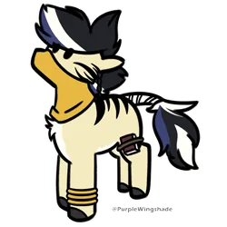 Size: 3000x3000 | Tagged: safe, artist:purple wingshade, derpibooru import, oc, oc:xhanti, pony, zebra, bracelet, chest fluff, cute, female, image, jewelry, mare, multicolored hair, png, small, solo, stripes