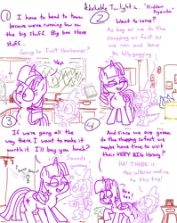 Size: 4779x6013 | Tagged: safe, artist:adorkabletwilightandfriends, derpibooru import, spike, twilight sparkle, twilight sparkle (alicorn), oc, oc:pinenut, alicorn, cat, comic:adorkable twilight and friends, adorkable, adorkable twilight, book, comic, cute, dork, g4, happy, image, key, kitchen, laughing, magic, notebook, playful, png, sink, slice of life, that pony sure does love books, window