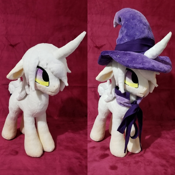 Size: 2048x2048 | Tagged: safe, artist:dawning love, derpibooru import, oc, oc:silas, pony, unicorn, hat, high res, image, irl, jpeg, male, photo, plushie, solo, stallion, wizard hat