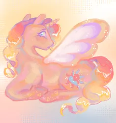 Size: 2048x2165 | Tagged: safe, artist:poniesart, derpibooru import, oc, oc:sunset kiss, unofficial characters only, alicorn, pony, fusion:princess cadance, fusion:sunset shimmer, image, jpeg, solo, spread wings, wings