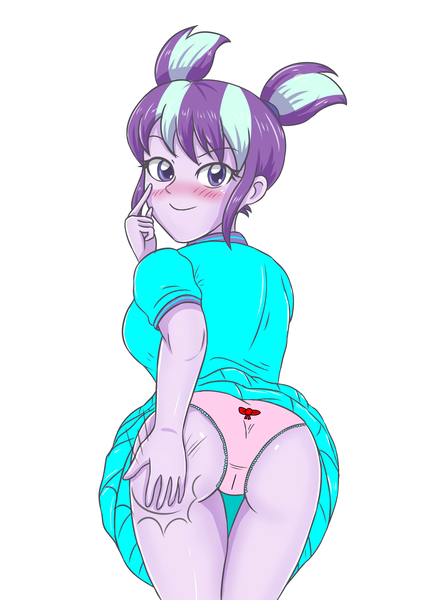 Size: 2479x3424 | Tagged: questionable, artist:sumin6301, derpibooru import, edit, editor:mlplove, starlight glimmer, human, equestria girls, :p, adorasexy, aroused, ass, bow, breasts, butt, butt touch, cameltoe, clothes, cute, female, frilly underwear, g4, glimmer glutes, hand on butt, hand on face, high res, horny, image, looking at you, looking back, looking back at you, panties, pigtails, pink panties, pink underwear, png, rear view, seductive look, self spanking, sexy, silly, simple background, skirt, skirt edit, skirt lift, smiling, smiling at you, solo, solo female, spanking, stupid sexy starlight glimmer, tongue out, underwear, underwear edit, upskirt, vaginal secretions, wet panties, white background, younger