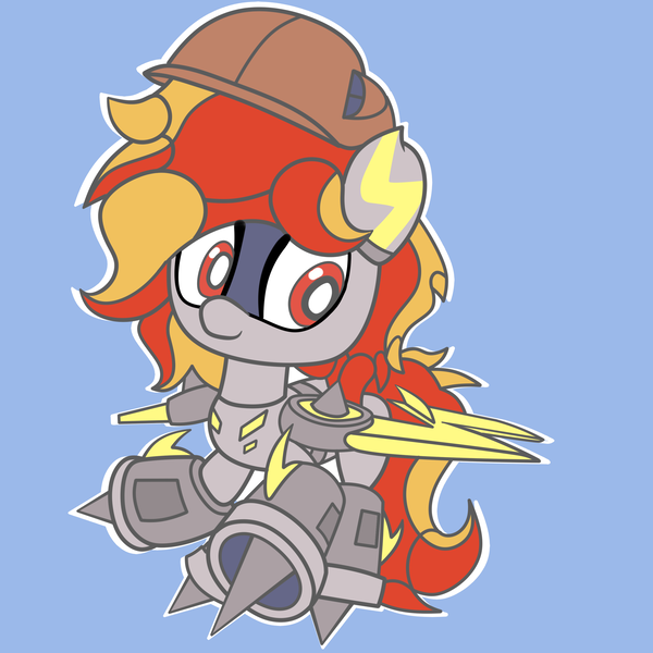 Size: 3000x3000 | Tagged: safe, derpibooru import, oc, oc:storm dasher, pony, robot, robot pony, chibi, flying, high res, image, png, roboticization, solo