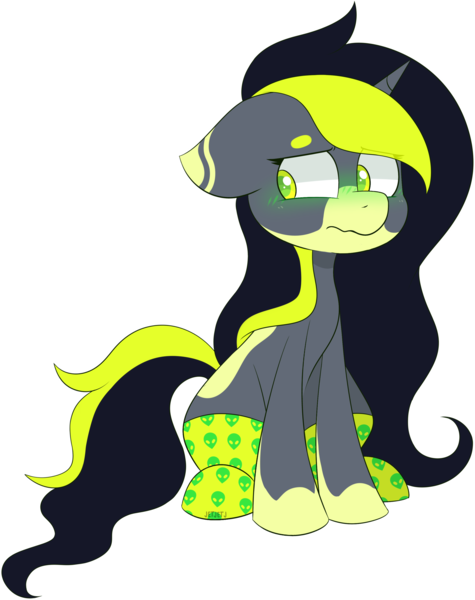 Size: 2454x3098 | Tagged: safe, artist:jetjetj, derpibooru import, oc, pony, unicorn, clothes, female, image, mare, png, simple background, socks, solo, transparent background