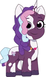 Size: 808x1368 | Tagged: safe, artist:prixy05, derpibooru import, violette rainbow, pony, unicorn, g5, my little pony: tell your tale, female, filly, foal, image, mare, png, simple background, solo, transparent background, vector, vitiligo