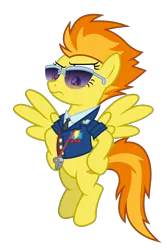 Size: 4000x6000 | Tagged: safe, artist:gypsykumquat, derpibooru import, spitfire, pegasus, wonderbolts academy, .svg available, absurd resolution, clothes, female, flying, g4, hooves on hips, image, inkscape, jacket, png, show accurate, show accurate clothing, simple background, solo, spitfire's whistle, sunglasses, transparent background, uniform, vector, whistle, wonderbolts, wonderbolts uniform