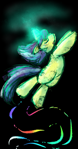 Size: 1634x3110 | Tagged: safe, artist:yellowcoatrobot, derpibooru import, oc, oc:shimmer spark, unofficial characters only, pony, unicorn, black background, eyes closed, floating, high res, image, magic, open mouth, png, simple background, solo