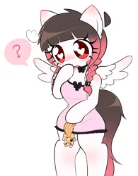 Size: 2223x2850 | Tagged: safe, artist:arwencuack, derpibooru import, oc, oc:arwencuack, oc:peanut butter, unofficial characters only, anthro, pegasus, squirrel, clothes, heart, heart eyes, image, pajamas, png, simple background, white background, wingding eyes